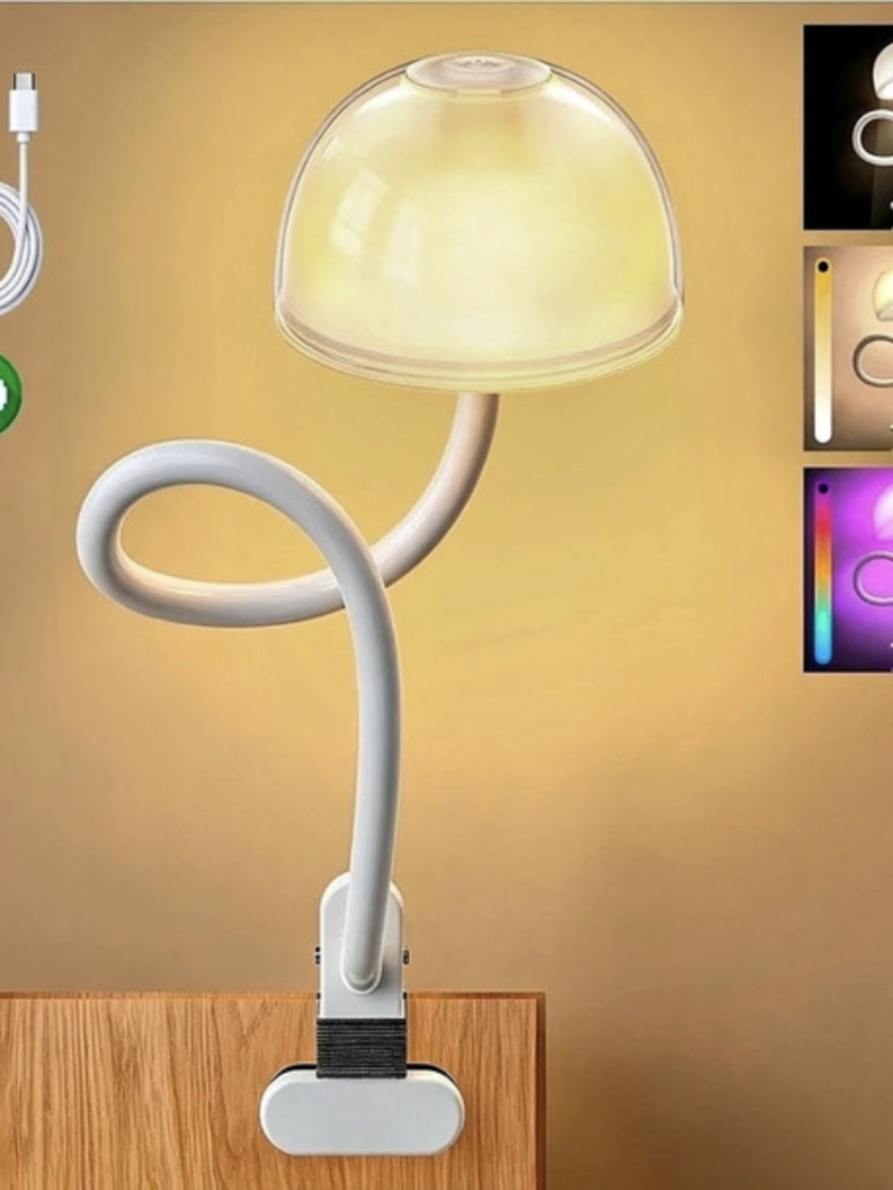 Cordless Rechargeable Clip On Light | NEW IN BOX |